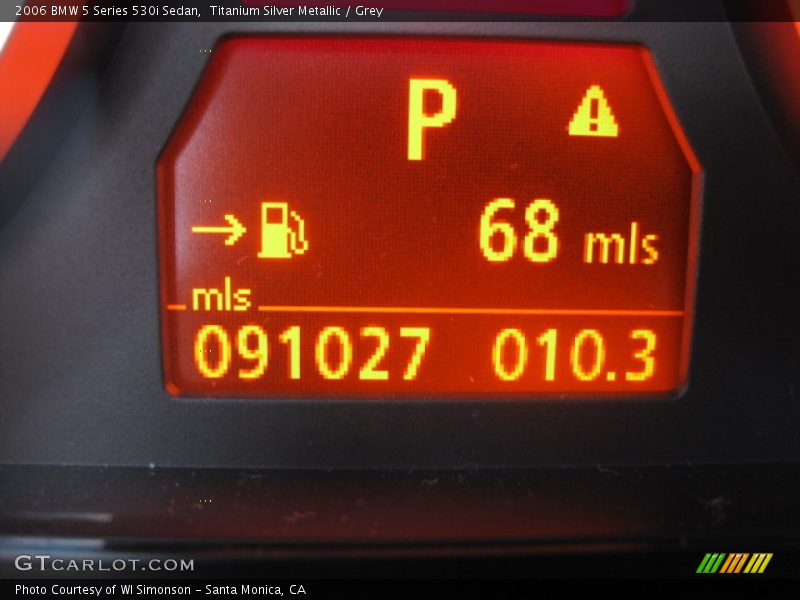 Titanium Silver Metallic / Grey 2006 BMW 5 Series 530i Sedan