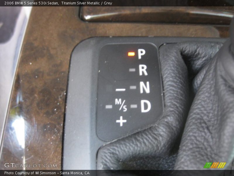 Titanium Silver Metallic / Grey 2006 BMW 5 Series 530i Sedan