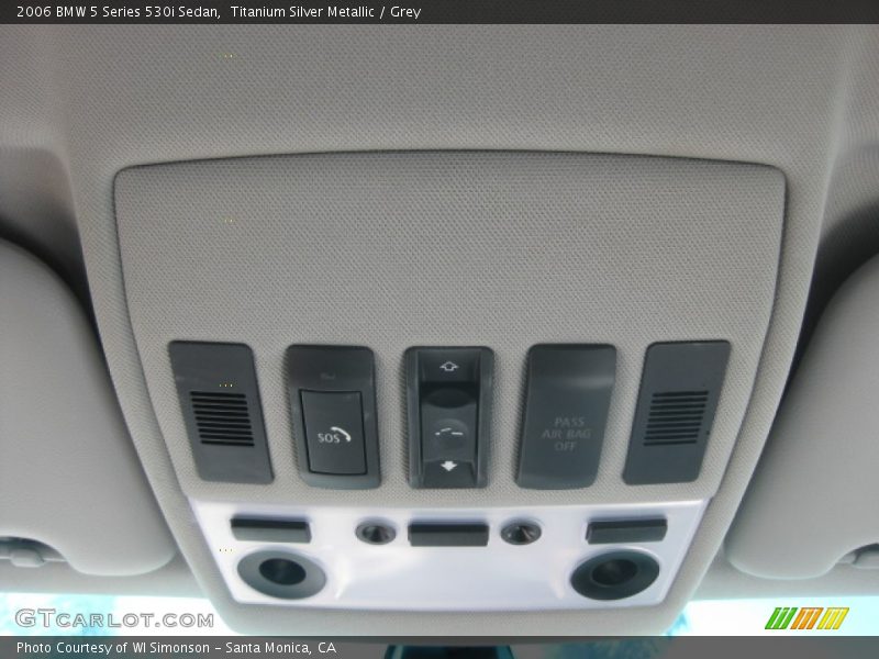 Titanium Silver Metallic / Grey 2006 BMW 5 Series 530i Sedan