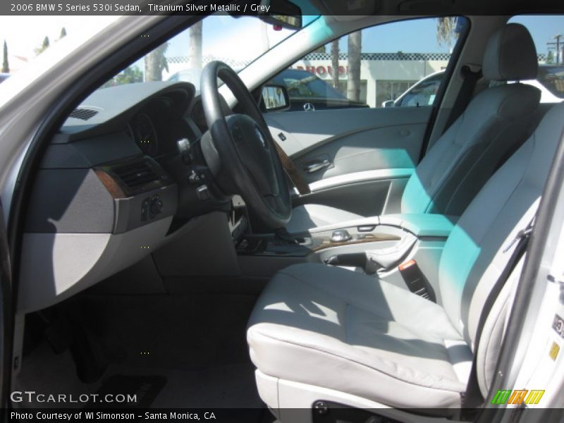 Titanium Silver Metallic / Grey 2006 BMW 5 Series 530i Sedan