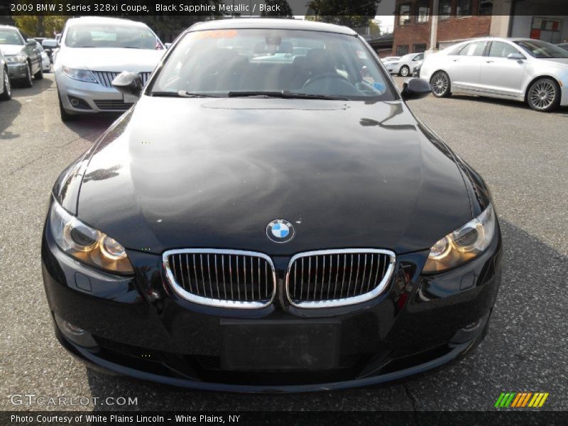 Black Sapphire Metallic / Black 2009 BMW 3 Series 328xi Coupe