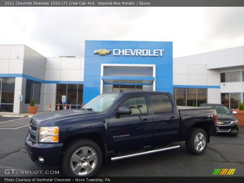 Imperial Blue Metallic / Ebony 2011 Chevrolet Silverado 1500 LTZ Crew Cab 4x4