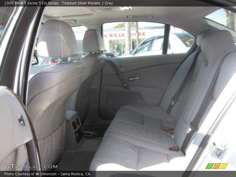 Titanium Silver Metallic / Grey 2006 BMW 5 Series 530i Sedan