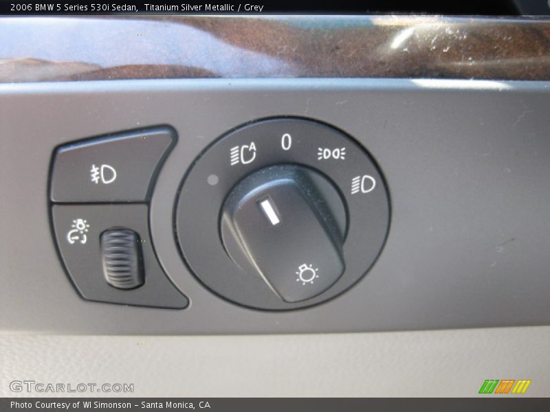 Titanium Silver Metallic / Grey 2006 BMW 5 Series 530i Sedan