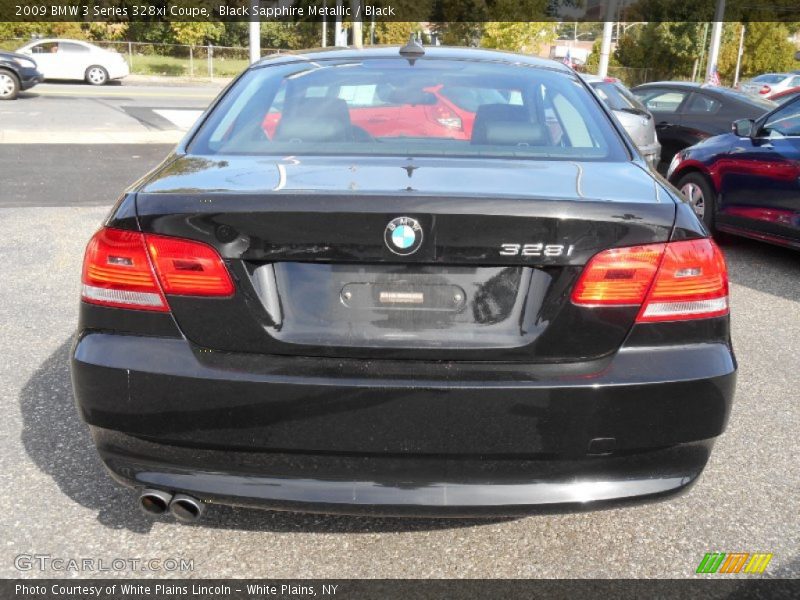 Black Sapphire Metallic / Black 2009 BMW 3 Series 328xi Coupe