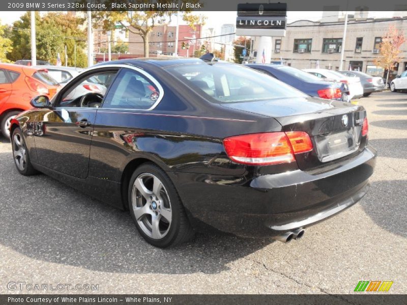 Black Sapphire Metallic / Black 2009 BMW 3 Series 328xi Coupe