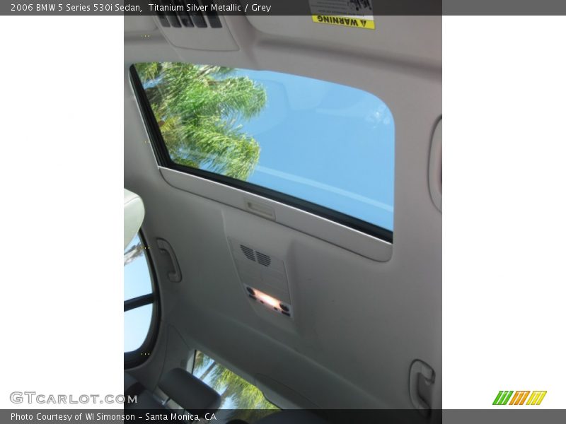 Titanium Silver Metallic / Grey 2006 BMW 5 Series 530i Sedan