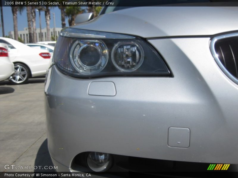Titanium Silver Metallic / Grey 2006 BMW 5 Series 530i Sedan