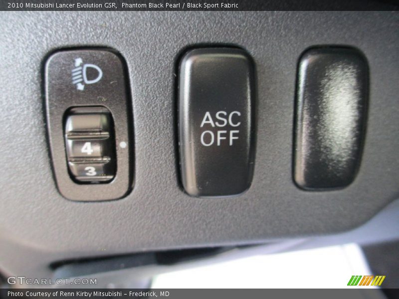 Phantom Black Pearl / Black Sport Fabric 2010 Mitsubishi Lancer Evolution GSR