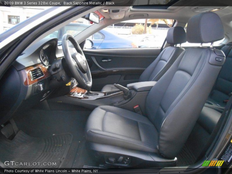 Black Sapphire Metallic / Black 2009 BMW 3 Series 328xi Coupe