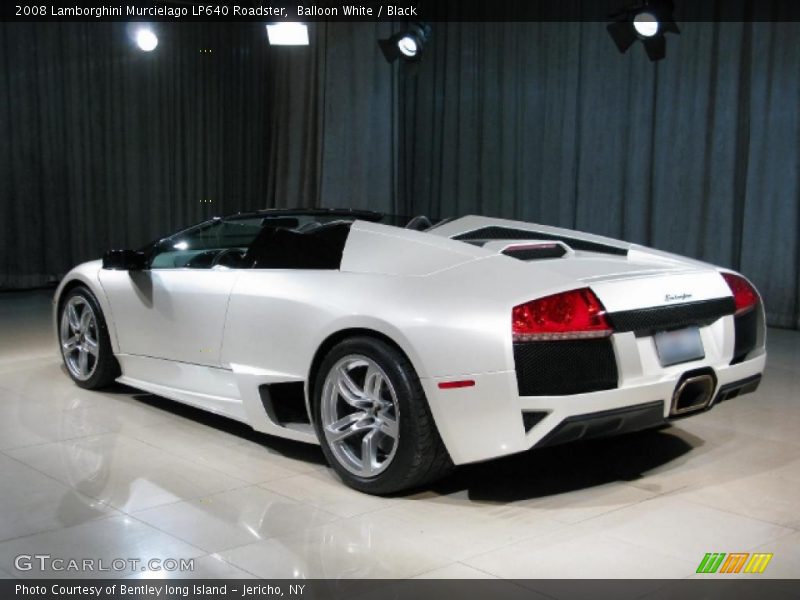 Balloon White / Black 2008 Lamborghini Murcielago LP640 Roadster