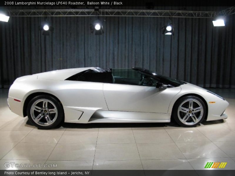 Balloon White / Black 2008 Lamborghini Murcielago LP640 Roadster