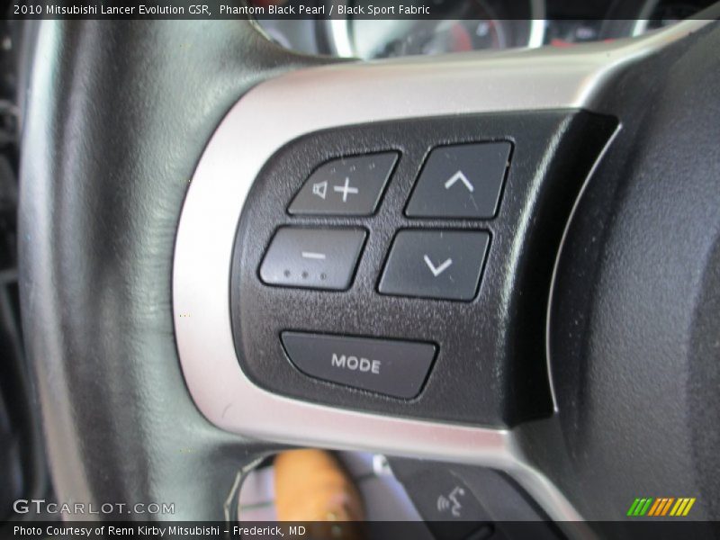 Phantom Black Pearl / Black Sport Fabric 2010 Mitsubishi Lancer Evolution GSR