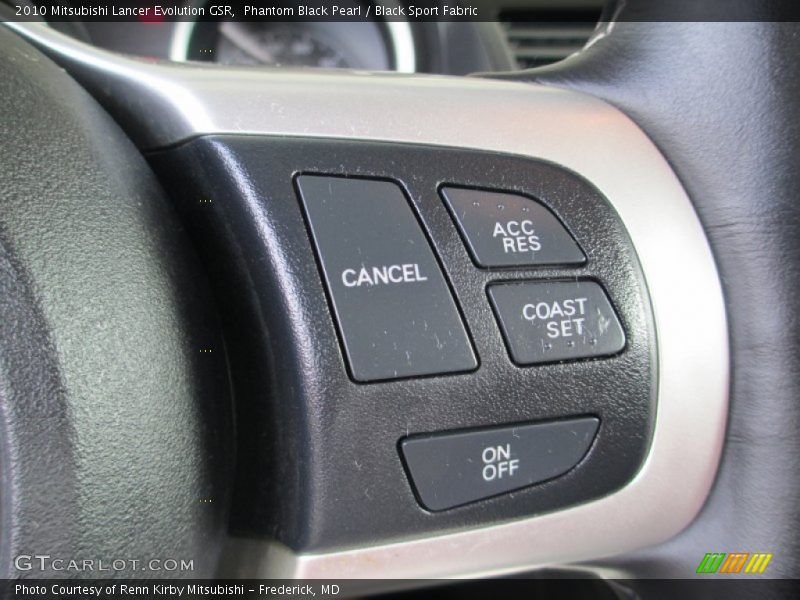 Phantom Black Pearl / Black Sport Fabric 2010 Mitsubishi Lancer Evolution GSR