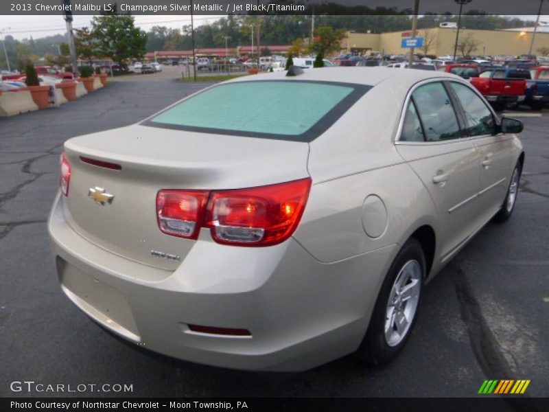 Champagne Silver Metallic / Jet Black/Titanium 2013 Chevrolet Malibu LS