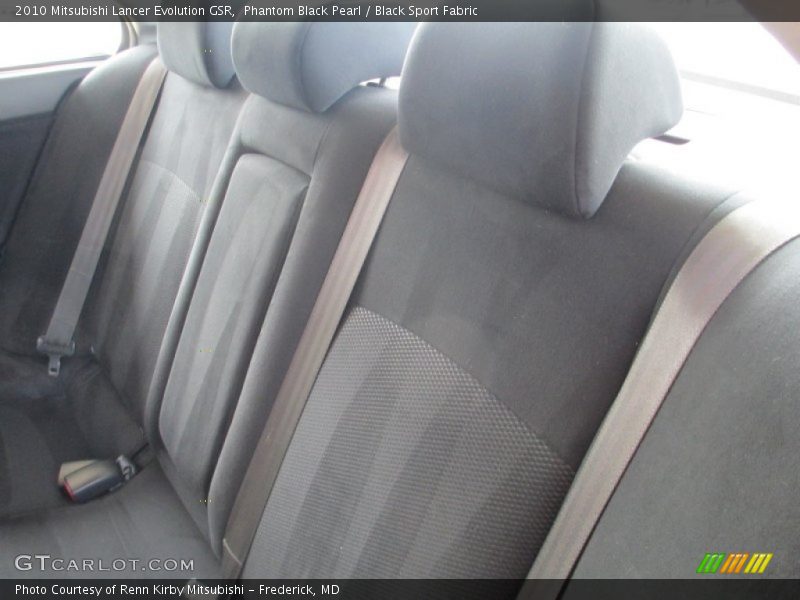 Phantom Black Pearl / Black Sport Fabric 2010 Mitsubishi Lancer Evolution GSR