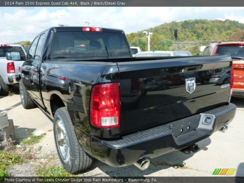 Black / Black/Diesel Gray 2014 Ram 1500 Express Quad Cab 4x4