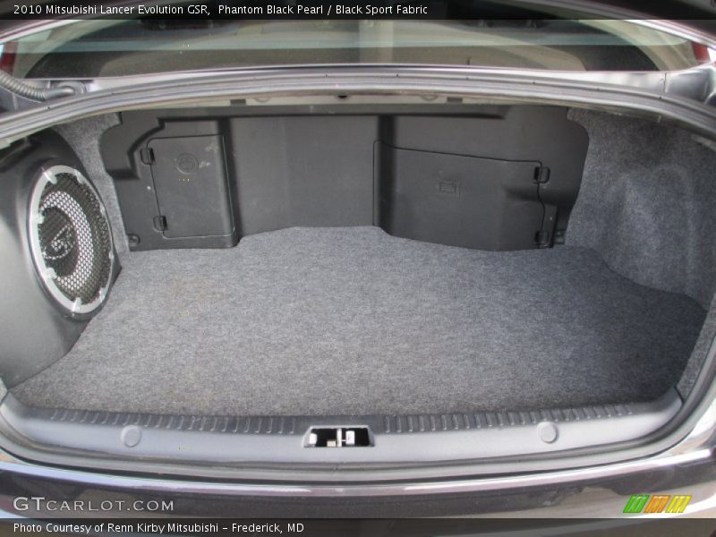 Phantom Black Pearl / Black Sport Fabric 2010 Mitsubishi Lancer Evolution GSR