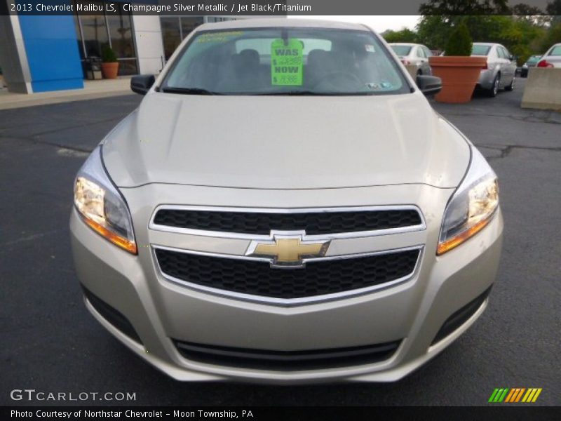 Champagne Silver Metallic / Jet Black/Titanium 2013 Chevrolet Malibu LS