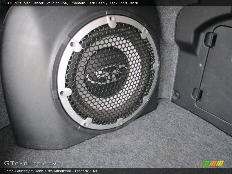 Phantom Black Pearl / Black Sport Fabric 2010 Mitsubishi Lancer Evolution GSR