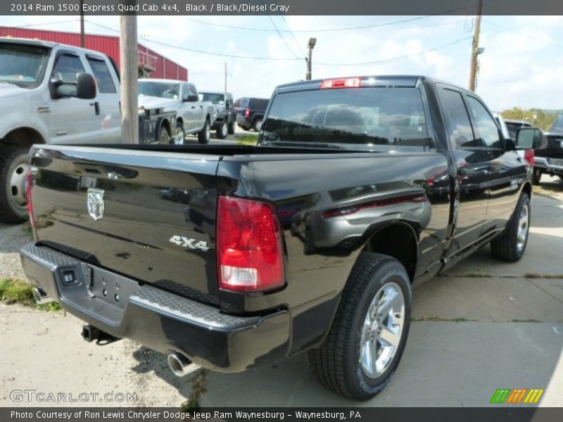 Black / Black/Diesel Gray 2014 Ram 1500 Express Quad Cab 4x4