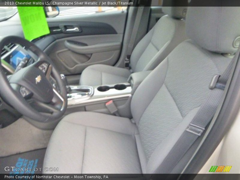 Champagne Silver Metallic / Jet Black/Titanium 2013 Chevrolet Malibu LS