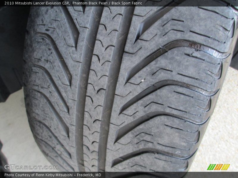 Phantom Black Pearl / Black Sport Fabric 2010 Mitsubishi Lancer Evolution GSR