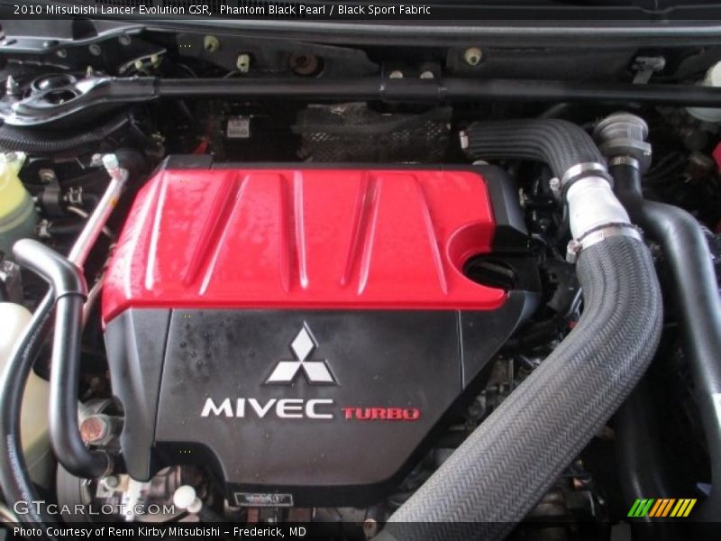 Phantom Black Pearl / Black Sport Fabric 2010 Mitsubishi Lancer Evolution GSR