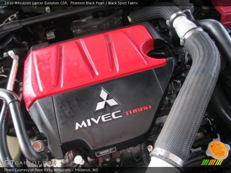 Phantom Black Pearl / Black Sport Fabric 2010 Mitsubishi Lancer Evolution GSR