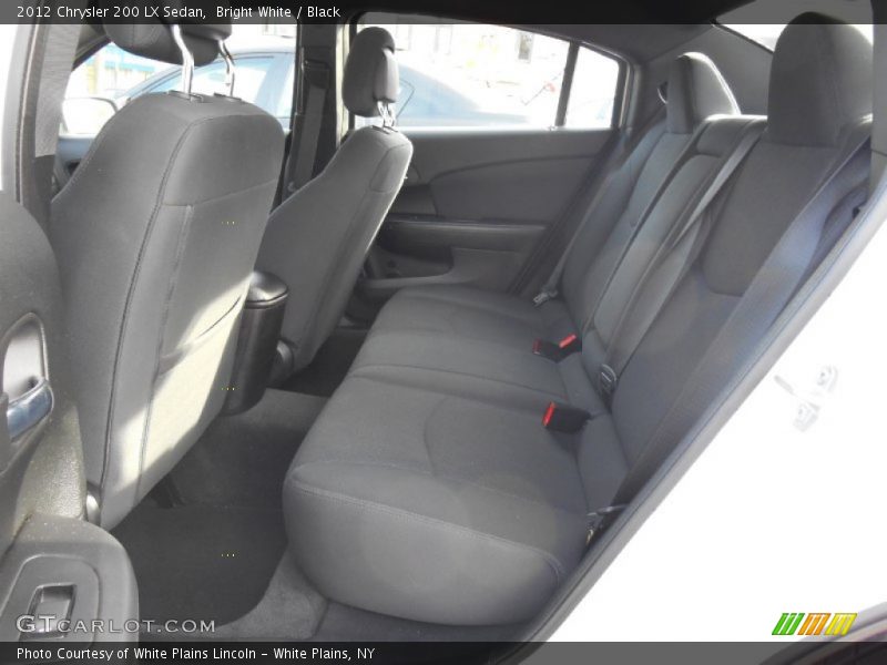 Bright White / Black 2012 Chrysler 200 LX Sedan