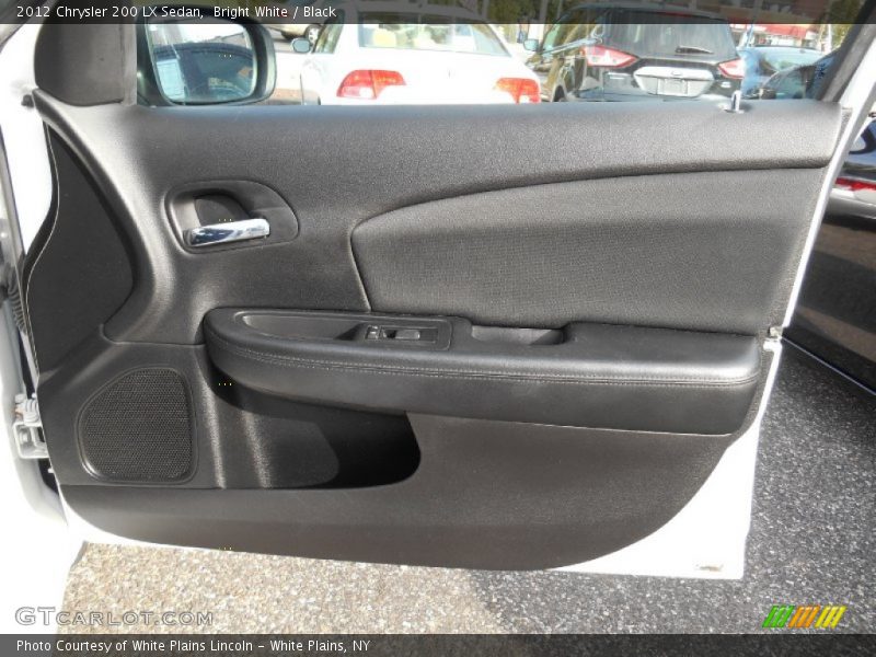 Bright White / Black 2012 Chrysler 200 LX Sedan