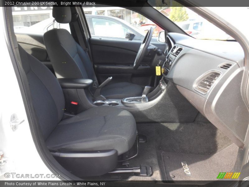 Bright White / Black 2012 Chrysler 200 LX Sedan