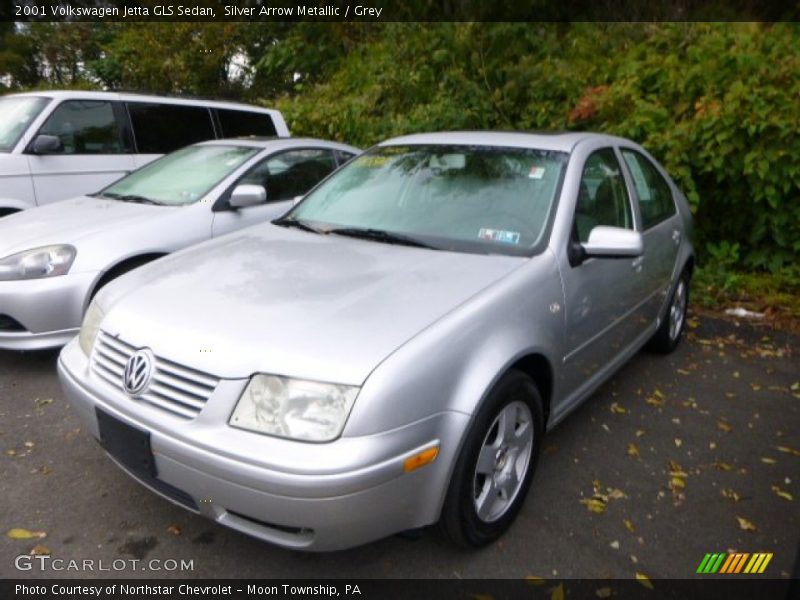 Silver Arrow Metallic / Grey 2001 Volkswagen Jetta GLS Sedan