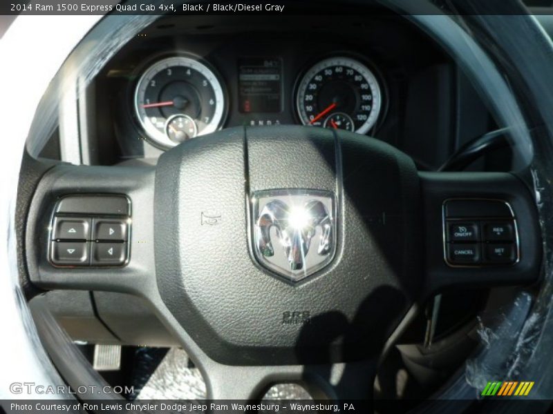 Black / Black/Diesel Gray 2014 Ram 1500 Express Quad Cab 4x4