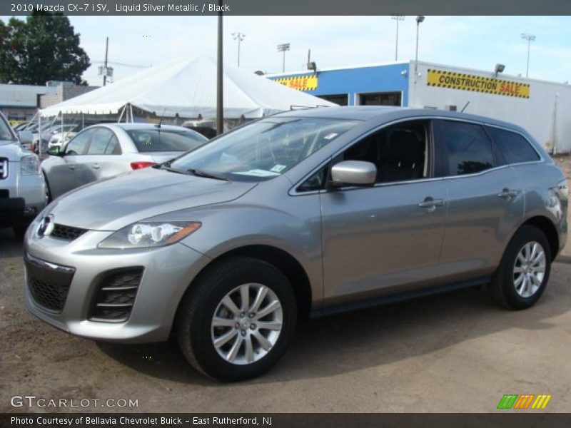Liquid Silver Metallic / Black 2010 Mazda CX-7 i SV