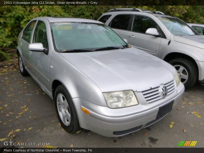 Silver Arrow Metallic / Grey 2001 Volkswagen Jetta GLS Sedan