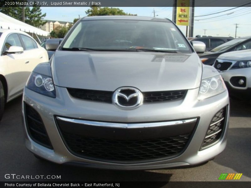 Liquid Silver Metallic / Black 2010 Mazda CX-7 i SV