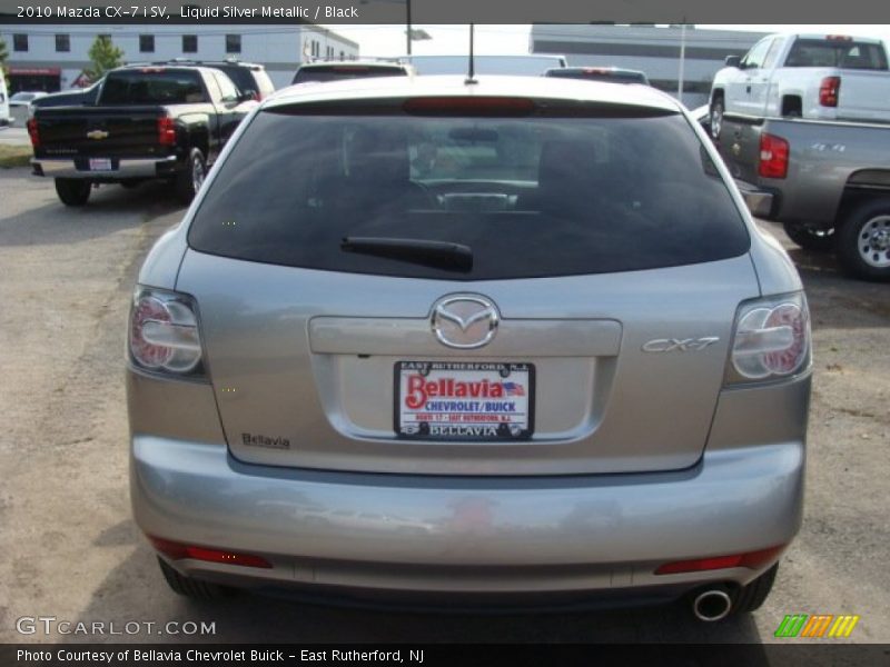 Liquid Silver Metallic / Black 2010 Mazda CX-7 i SV
