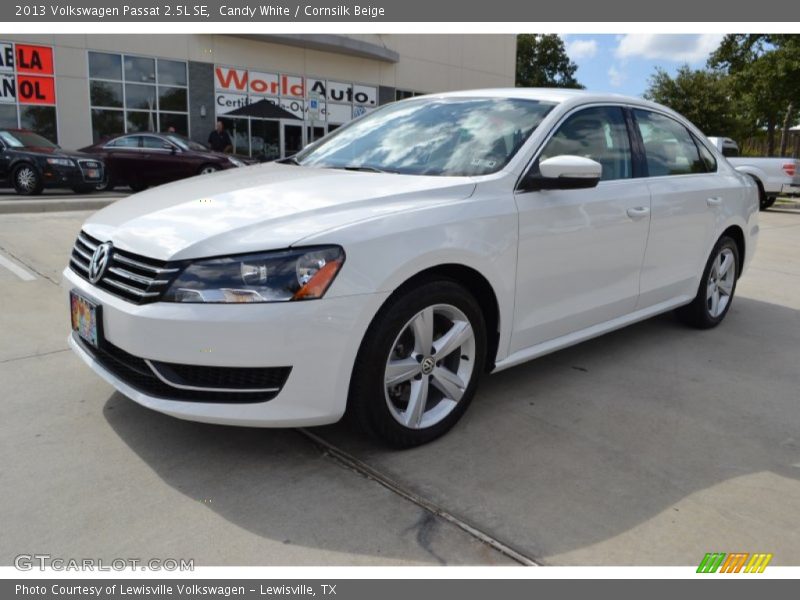 Candy White / Cornsilk Beige 2013 Volkswagen Passat 2.5L SE