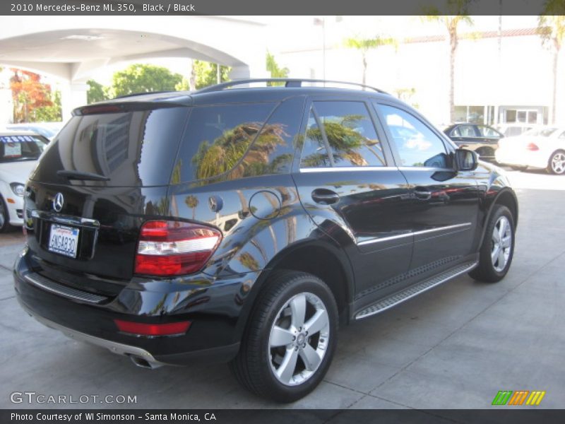 Black / Black 2010 Mercedes-Benz ML 350