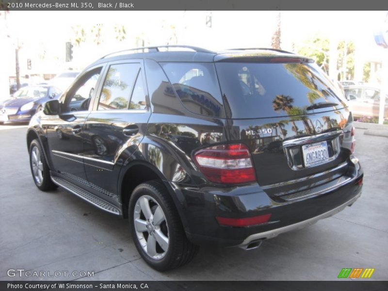 Black / Black 2010 Mercedes-Benz ML 350