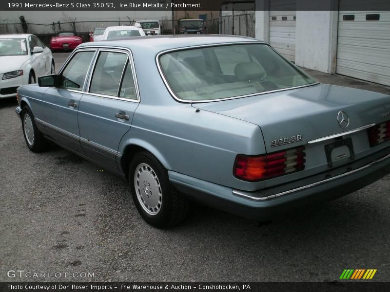 Ice Blue Metallic / Parchment 1991 Mercedes-Benz S Class 350 SD