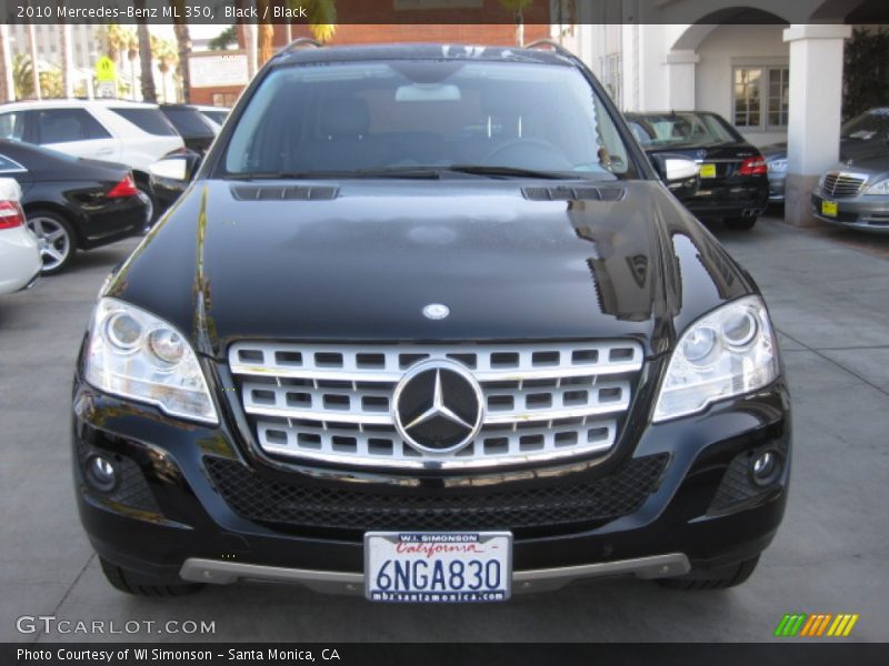 Black / Black 2010 Mercedes-Benz ML 350