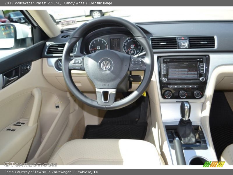 Candy White / Cornsilk Beige 2013 Volkswagen Passat 2.5L SE