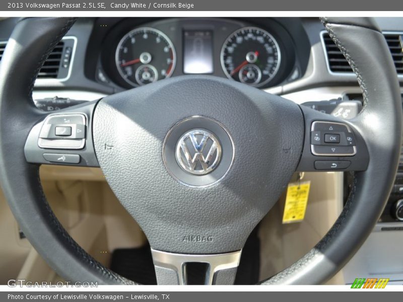 Candy White / Cornsilk Beige 2013 Volkswagen Passat 2.5L SE
