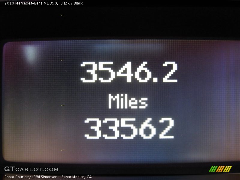 Black / Black 2010 Mercedes-Benz ML 350