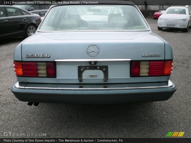 Ice Blue Metallic / Parchment 1991 Mercedes-Benz S Class 350 SD