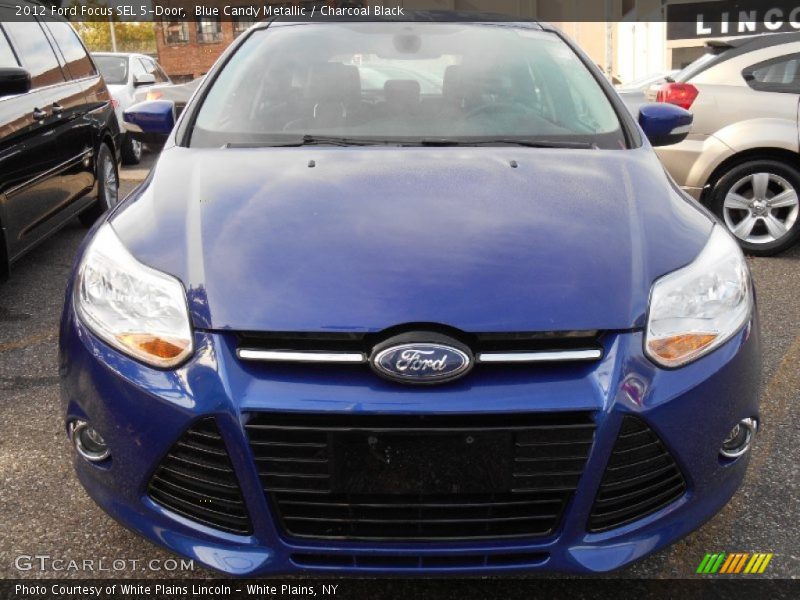 Blue Candy Metallic / Charcoal Black 2012 Ford Focus SEL 5-Door