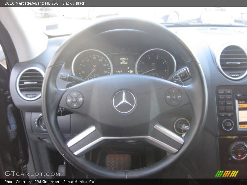 Black / Black 2010 Mercedes-Benz ML 350