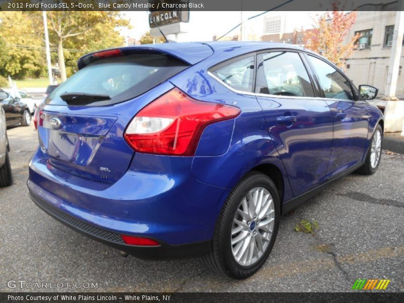 Blue Candy Metallic / Charcoal Black 2012 Ford Focus SEL 5-Door